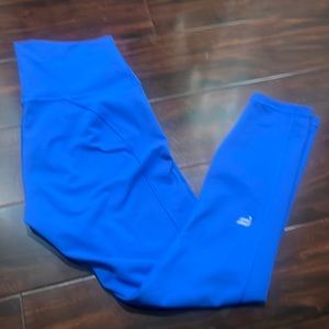Fabletics blue powerhold leggings size small